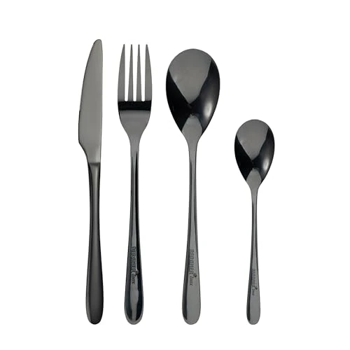 Begrenztes Angebot: BERGNER BG-45246-BK Besteckset, Edelstahl, Schwarz von 29.99 EUR auf 29.99 EUR (Rabatt 0%)