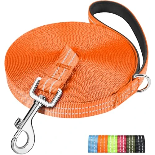 Offerta a tempo: X XBEN Guinzaglio Addestramento per Cani Resistente e Leggero, 3M 5M 10M 15M 20M 25M 30M 50M Lunghina per Cane, Guinzaglio per Cani Con Impugnatura Comfort e fibbia a D, per Tutti i Cani - 19% da 11.99 € a 9.76 €