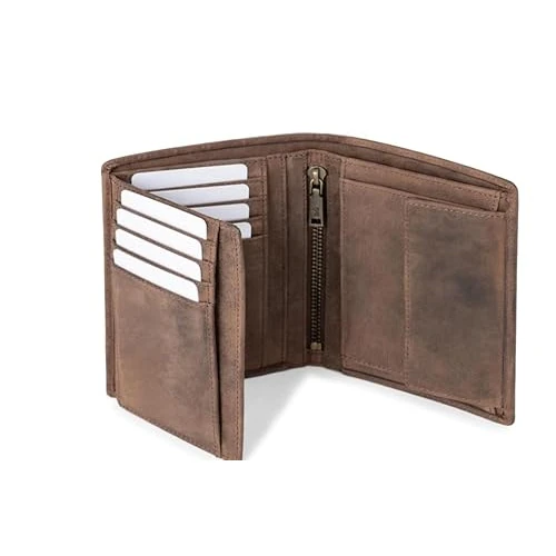 Oferta ograniczona: Berliner Bags Thomas portfel męski w stylu vintage, z kieszenią na monety, skórzany portfel z ochroną RFID, smukły portfel, portmonetka dla mężczyzn, format pionowy, brązowy, espresso, Einheitsgröße, z 230.74 EUR na 230.74 EUR (znizka 0%)