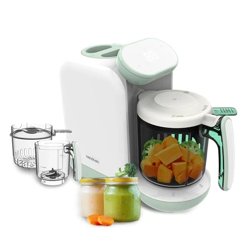 Limited offer: Cecotec Baby Food Processor Food Processor - Nana BabyCare FoodProcessor - Cooking, Pureed, Sterilises and Heats Bottles, BPA Free, Suitable for Fruits, Vegetables and from 99.90 EUR to 96.25 EUR (save 4%)