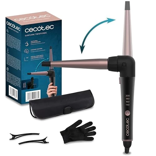 Zeitlich begrenztes Angebot: Cecotec Lockenstab SurfCare TwistConic, 33W Keramik von 22.90 € auf 22.90 € (0.00% Rabatt)
