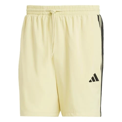 Offerta a tempo: Adidas Uomo Essential Three Stripes Chelsea Base Short, Powder Yellow/Black, XS - 0.00% da 22.49 € a 22.49 €