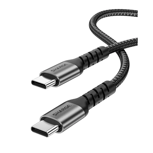 Tijdelijke aanbieding: Sharge 240W USB-C snellaadkabel, 1,5 meter gevlochten, PD3.1, ultra-duurzaam voor laptops, smartphones, tablets, Steam Deck, Switch & meer van 21.08 € naar 21.08 € (0.00% korting)