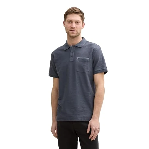Limited-time offer: TOM TAILOR Men's 1046742 Polo Shirt, 10306-Blueish Grey, S from 29.00 £ to 29.00 £ (save 0.00%)