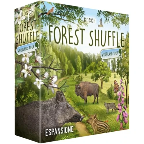 Asmodee - Forest Shuffle: Woodland Edge - Expansion du Jeu de Table, 2-5 Joueurs, 10+ Ans, édition en Italien