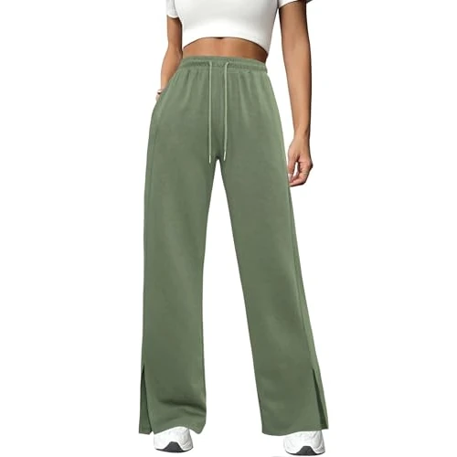 Zeitlich begrenztes Angebot: Totatuit Damen Baggy Sporthose mit Elastischem Bund Armeegrün M von 7.99 € auf 6.99 € (12.52% Rabatt)
