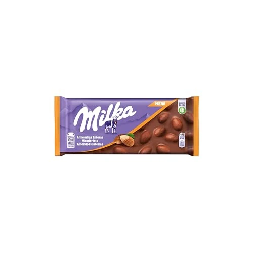 Oferta limitada: Milka, Tableta de Chocolate con Leche de los Alpes con Almendras Enteras, 100g de 2.15 EUR a 2.04 EUR (ahorro 5%)