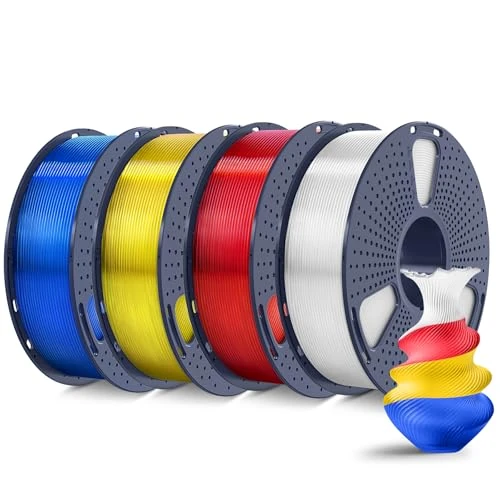 Offerta a tempo: SUNLU Filamento PLA + 1,75 mm 4 kg, filamento per stampante 3D PLA Plus, più resistente, 4 spool, precisione di misurazione +/- 0,02 mm, 4 serie trasparenti - 83.62% da 109.84 € a 17.99 €