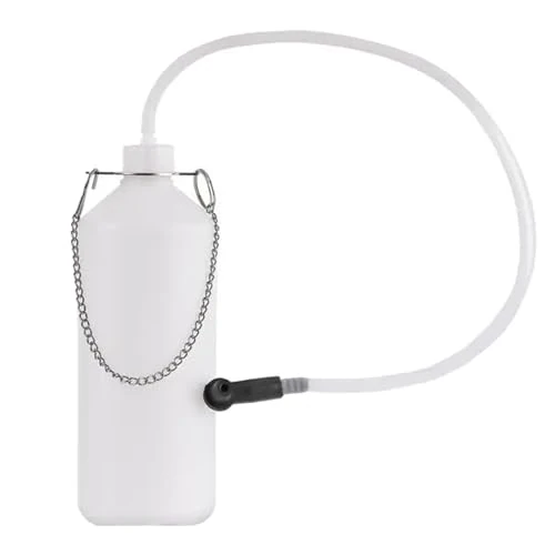 Flacone di spurgo da 1 litro,TONZACK flacone di raccolta del liquido dei freni, serbatoio del liquido dei freni per la raccolta del liquido dei freni con tubo flessibile da 60 cm e adattatore in gomma