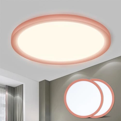 Offerta a tempo: LQWELL® Plafoniera Lampada da soffitto a LED, Lampada da bagno impermeabile IP44 Rotonda Piatta 23W 4000K 2600LM Sottile per Soggiorno Bagno Camera da letto Cucina Seminterrato Ufficio, 300 * 25mm - 91.12% da 85.49 € a 7.59 €