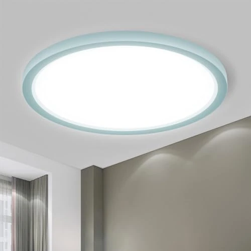 Offerta a tempo: LQWELL® Plafoniera Lampada da soffitto a LED, Lampada da bagno impermeabile IP44 Rotonda Piatta 23W 6000K 2600LM Sottile per Soggiorno Bagno Camera da letto Cucina Seminterrato Ufficio, 300 * 25mm - 90.01% da 89.99 € a 8.99 €
