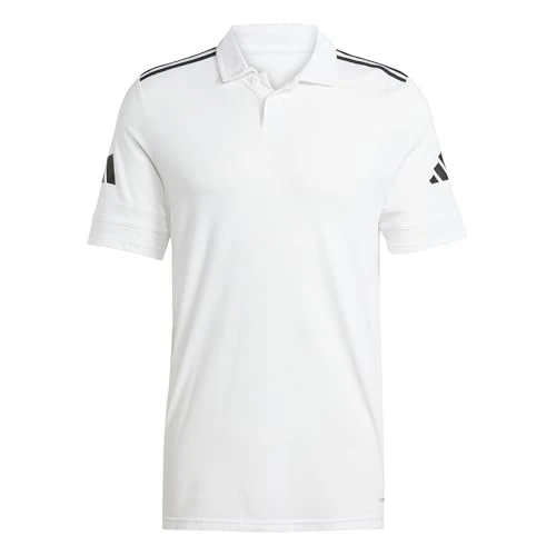 Offerta a tempo: adidas Uomo Squadra25 Cotton Polo Shirt, White/Black, 3XL - 37% da 30.00 € a 18.99 €