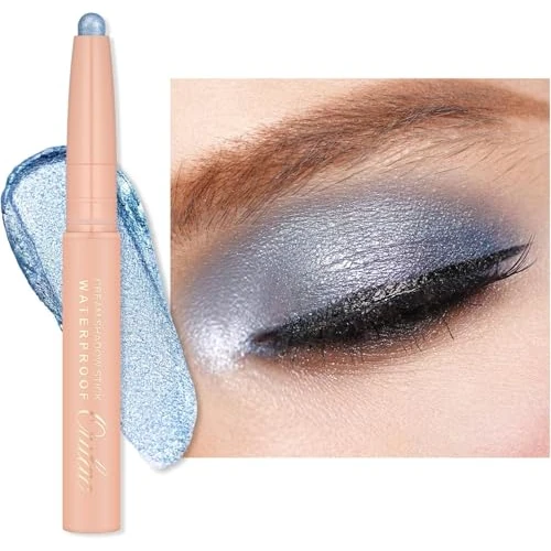 Offre limitée : Oulac Fard a Paupiere en Stick Bleu | Crayon à paupières Pivotant 12 Heures de Longue Durée | Haut Pigment Super étanche | Finition Métallique | Vegan | 3.8g (18) Careless Whisper de 7.21 € à 6.85 € (5% de remise)