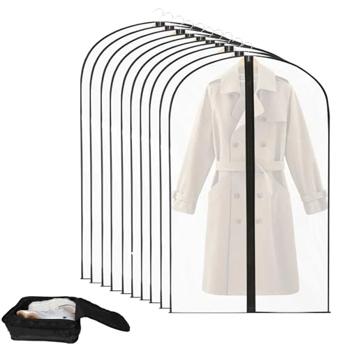 Zythrem Modelo de cremallera de la cubierta de la ropa de EVA (borde negro engrosado) 60 x 80 cm * 10pcs combinación + pequeña bolsa del zapato