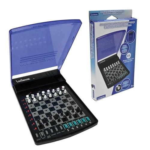 Offre limitee: Lexibook, Jeux d'échecs électronique de Voyage, 32 pièces, 64 Niveaux de difficulté, 1 à 2 Joueurs, Jeu de stratégie, Jeu de société Famille, LCG500 de 49.99 EUR a 40.79 EUR (economie 18%)