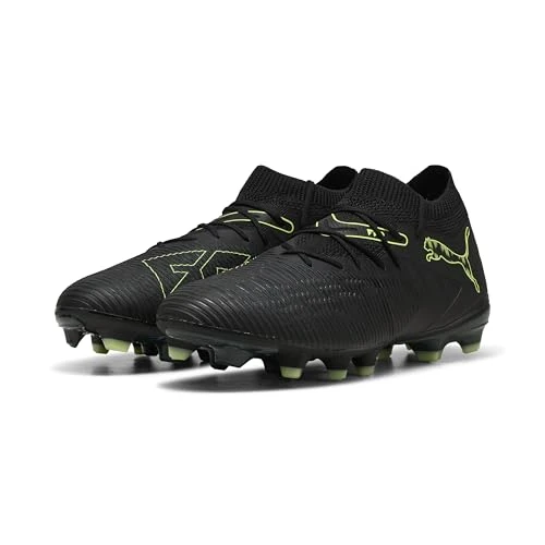 Puma Unisex Future 8 Match Fg/AgSoccer Shoe, Puma Black Fizzy Light Green Terrain, 47 EU