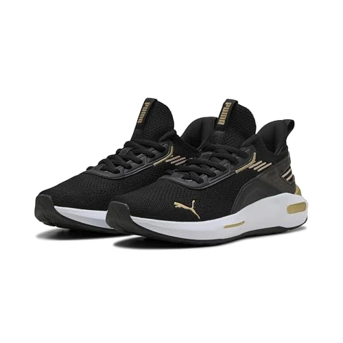 Puma Scarpe da Corsa Softride Enzo 5 Hype Unisex, Puma Nero Puma Oro, 48.5 EU
