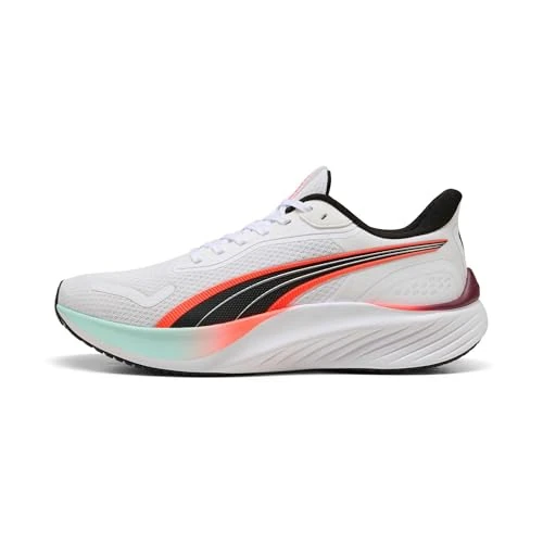 Zeitlich begrenztes Angebot: Puma Unisex Pounce LiteRoad Laufschuh, Puma Weiß, leuchtendes Rot, 38 EU von 54.95 € auf 31.99 € (42% Rabatt)