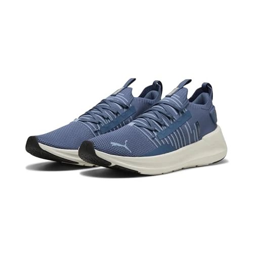 Puma Softride Symmetry Fuzion LsRoad Chaussures de Course Unisexes, Indigo foncé Bleu Neige Alpin, 42 EU