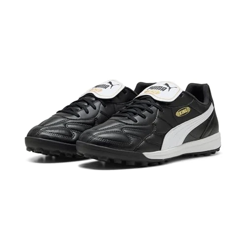 Puma Herren King Top Turf TrainerSneaker, Puma Nero Puma Bianco Puma Oro, 38 EU