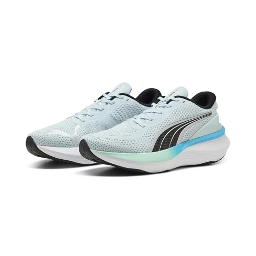 Puma Scend Pro Laufschuh für Herren, Sea Glass Puma Schwarz Puma Silber Mint Melt Speed Blau, 35.5 EU
