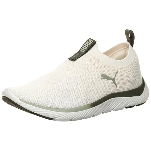 Puma Chaussures de Course Softride Mayve pour Femme, Chaussures de Course Softride Mayve pour Femme, Blanc-Noir-Argent, Pointure 41, Blanc Chaud foncé Loden Lux Army, 40 EU