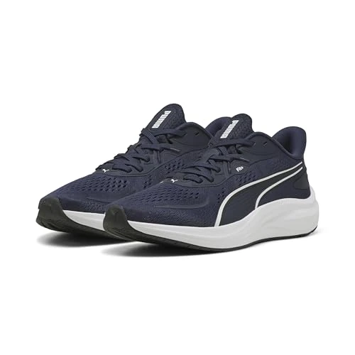 Puma Chaussures de Course Skyrocket Lite 2 Unisexes, Puma Navy Puma White Puma Black, 46 EU
