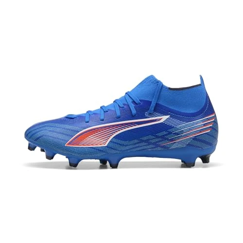 Offerta a tempo: PUMA Scarpe da Calcio Ultra 6 Match+ FG/AG Unisex 44.5, Ultra Blue White Black - 71% da 94.95 € a 27.83 €