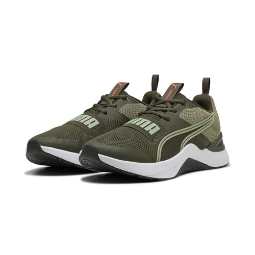 PUMA Prospect crosstrainer unisex, Dark Olive Lux Leger Gloeiend Rood, 43 EU