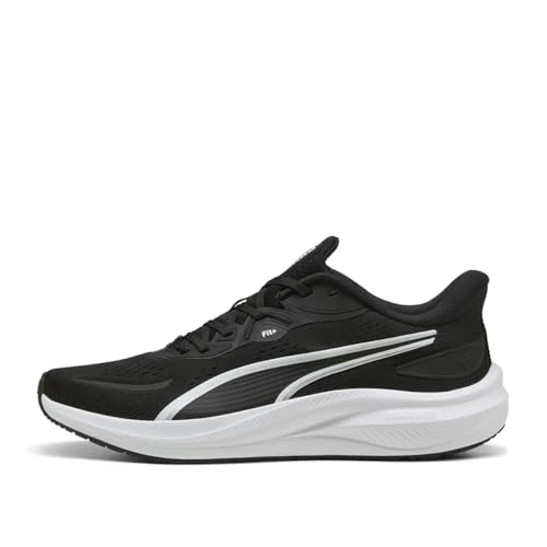PUMA Skyrocket Lite Sneakers voor volwassenen, uniseks, 2 Zwart Wit Zilver, 42.5 EU