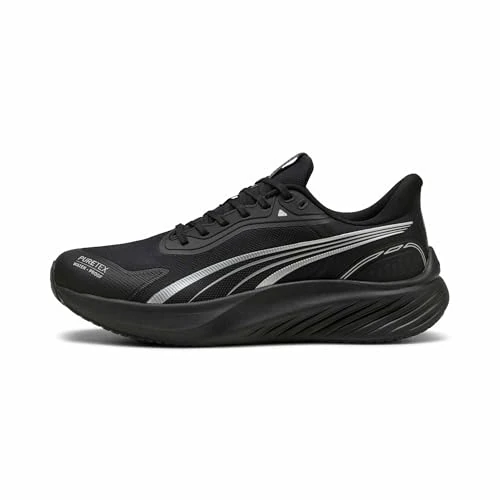 Puma Pounce Lite PTX Tenis de Correr Unisex para Carretera, Color Blanco y Negro, Talla 43, Puma Negro, Puma Blanco, 48.5 EU