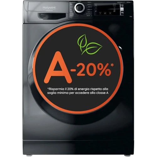Hotpoint Ariston Hotpoint Ariston NBT 108 Black IT Machine à laver pose libre avec chargement frontal 10,0 kg