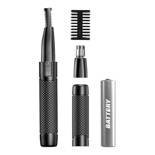 WAHL Manscaper ® 2 in 1 Lithium Battery Tactical® Double-Sided Eyebrow and Nose Hair Trimmer for Men