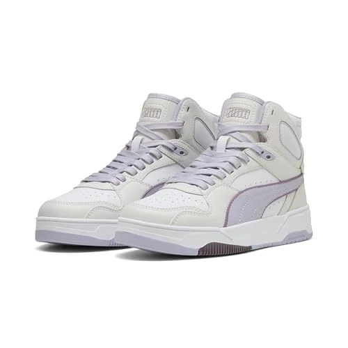 Offre limitée : Puma Baskets Unisexes RBD Break Mid, Gris Plume, Lilas écrasé, 36 EU EU, Plume Gris Lilas Crush Puma Blanc, 36 EU de 79.95 € à 79.95 € (0.00% de remise)