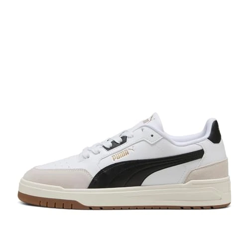 PUMA Unisex Shuffle Downtown OG Sneaker, białe czarno-szare (Vapor Gray), 40 EU, Puma Biały PUMA Czarny Vapor Gray, 42.5 EU