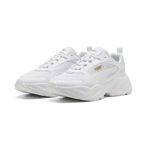 Offerta a tempo: PUMA Sneaker Donna Cassia 2.0, Puma Bianco PUMA Oro PUMA Bianco, 37.5 EU - 0% da 52.43 € a 52.43 €