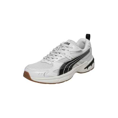 PUMA Tenis Milenio Tech 2000 Unisex, Pluma Gris Puma Negro Puma Plata, 44.5 EU