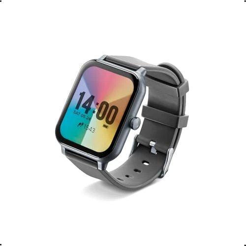 Oferta limitowana: cellularline - ION Bluetooth Smartwatch z aplikacją na iOS i Android, czas pracy baterii 5 dni, wyświetlacz LED, podgląd powiadomień, częstotliwość serca, monitorowanie aktywności fizycznej, czarny z 131.34 zł na 131.34 zł (oszczędź 0.0
