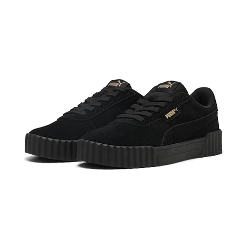 Offerta a tempo: PUMA Sneaker da Donna Carina 3.0 SD, Puma Nero PUMA Oro, 37 EU - 28% da 64.95 € a 46.78 €