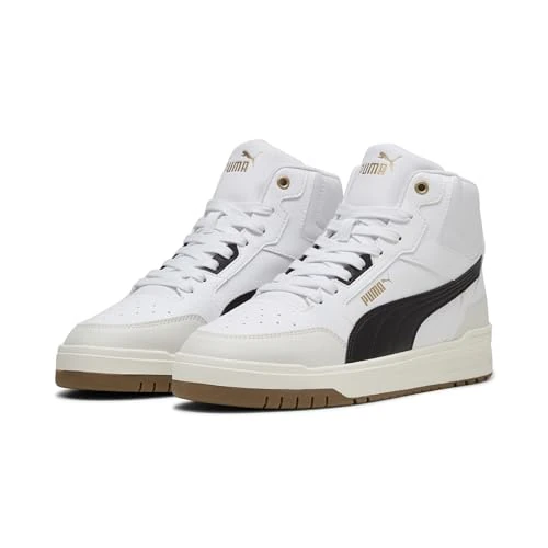 Offerta a tempo: PUMA Unisex Shuffle Downtown MidSneaker, Puma White PUMA Black Vapor Gray, 37 EU - 0.00% da 29.58 € a 29.58 €
