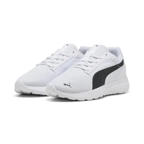 PUMA Tenis Unisex Softride Cosmic Lt., Blanco (puma White)/Negro (puma Black), 39 EU