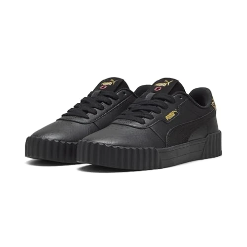Limitiertes Angebot: Puma Carina 3.0 Animal Flair-Sneaker für Damen, 3 0 Animal Flair Schwarz Gold, 37 EU von 64.95 EUR auf 32.27 EUR (Spare 50%)