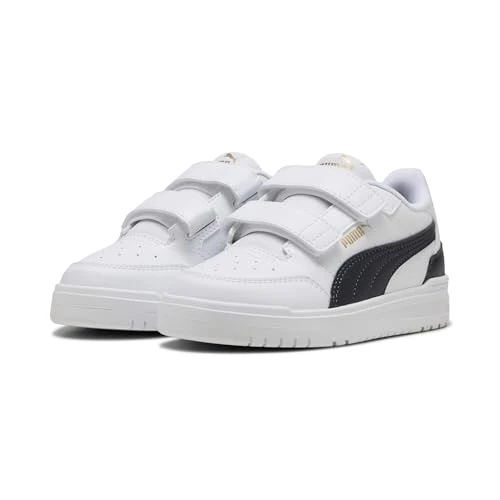 Oferta limitada: PUMA Shuffle Downtown LO V PS, Sneaker, White-New Navy-FOR All Time Red, 33 EU de 39.95 € a 39.95 € (ahorro 0.00%)