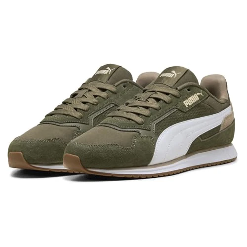 Puma Baskets Softride St Miler SD Unisexes, Loden Green Puma White Gum, 45 EU