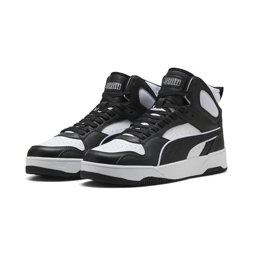 PUMA Sneakers unisex RBD Break MID, bianco nero bianco, 4.5 UK, Puma White Puma Black Puma White, 37.5 EU