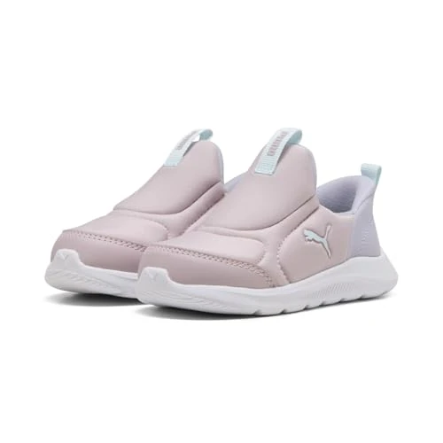 PUMA Fun Racer 2 SLIPTECH Inf, Sneaker Unisex-Bimbi 0-24, Mauve Mist-Sea Glass-Lilac Crush, 21 EU