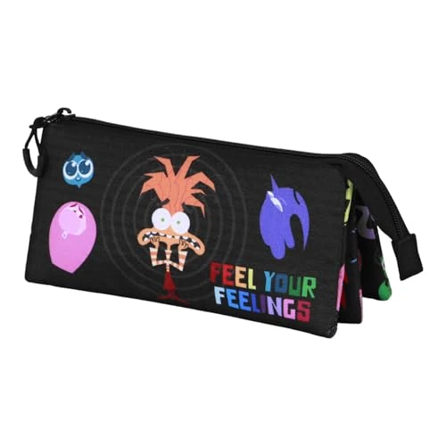 Zeitlich begrenztes Angebot: Disney Pixar Alles Steht Kopf 2 / Inside Out 2 Feeling-Dreifach Federmäppchen, Mehrfarbig, 23 x 11 cm von 7.45 € auf 7.45 € (0.00% Rabatt)