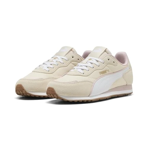 Puma ST Miler Rose Damen-Sneaker, mattiertes Elfenbeinweiß/Gum, 8 UK