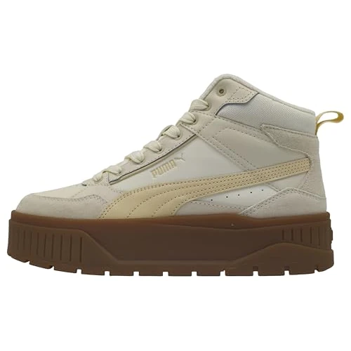 Puma Karmen II Idol Mid- Tenis para Mujer, Lona Marfil Esmerilado, 38 EU