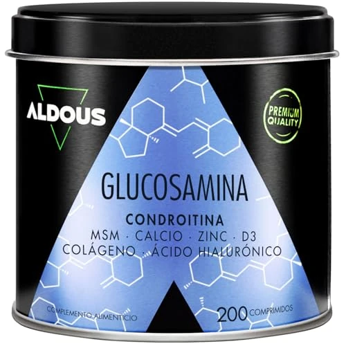 Limited-time offer: Glucosamine Chondroitin MSM - 200 Tablets - Collagen, Hyaluronic Acid, Zinc from 24.29 £ to 24.29 £ (save 0.00%)